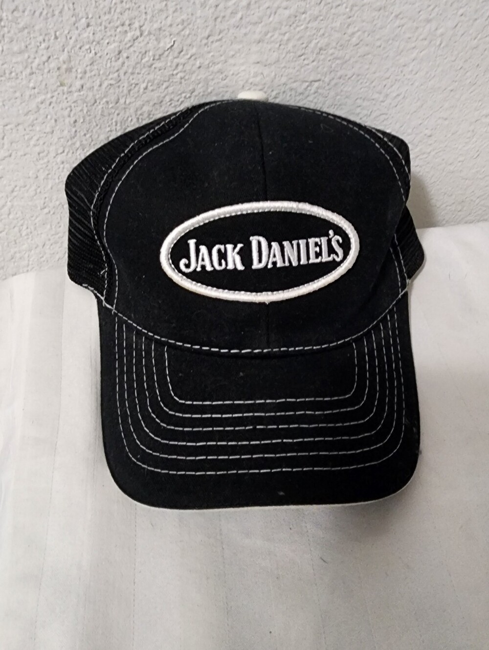 Jack Daniels Black Embroidered Trucker Cap